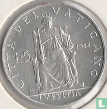Vatikan 5 Lire 1964