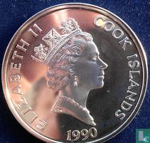 Cookeilanden 50 dollar 1990 (PROOF) "500 years of America - Abraham Lincoln"