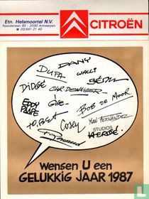 Calendrier Citroën 1987