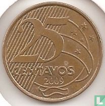 Brésil 25 centavos 2009