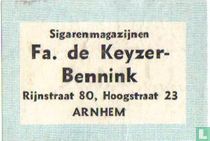 Sigarenmagazijnen Fa. de Keyzer-Bennink
