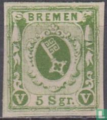 State coat of arms in oval