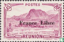 Salazie paysage, avec surcharge "France libre"