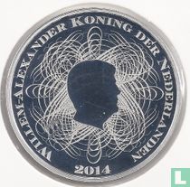 Netherlands 5 euro 2014 (PROOF - colourless) "200 years of the Central Netherlands Bank"