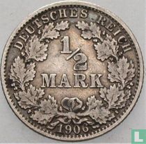 Empire allemand ½ mark 1906 (G)