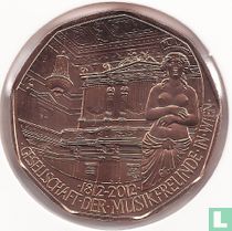 Austria 5 euro 2012 (copper) "Bicentenary Association of friends of music in Vienna"