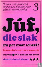 Júf, die slak z'n pet staat scheef