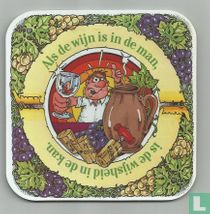 Als de wijn is in de man