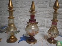 Egypte decorative bottle with golden stopper