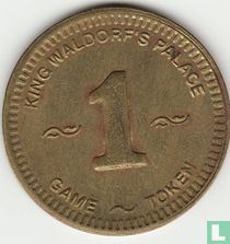 Canada King Waldorf's Palace 1 game token