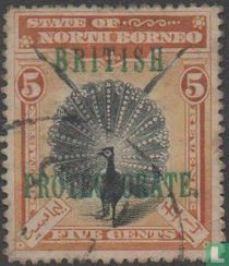 Greta argus, with overprint 