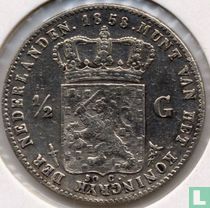 Netherlands ½ gulden 1858