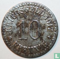 Kassel 10 pfennig 1917 (iron - 1 mm)