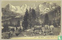 Am Abend Jungfrau Monsch Eiger