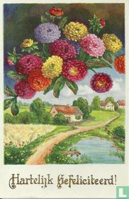 Hartelijk Gefeliciteerd!- Dahlia's