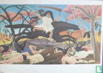 Oorlog 1894  ' La Guerre . War ' . Der Krieg van Henri Rousseau