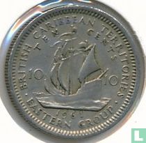Territoires des Caraïbes britanniques 10 centimes 1961