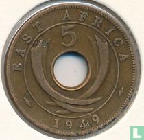 Ostafrika 5 Cent 1949