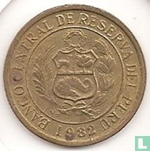 Peru 5 Sol de Oro 1982
