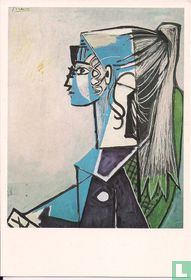 Portrait of Sylvette David in a Green Armchair