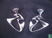 Georg Jensen oorhangers "Amoeba" 