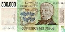 Argentine 500,000 Pesos 1980