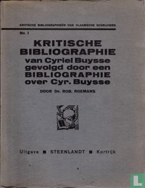Kritische bibliographie van Cyriel Buysse