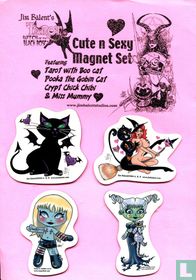 Hexe der schwarzen Rose Cute n Sexy Magnet Set