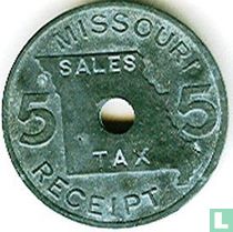 Verenigde Staten Missouri 5 mills - Sales tax receipt
