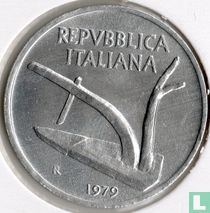 Italie 10 lire 1979