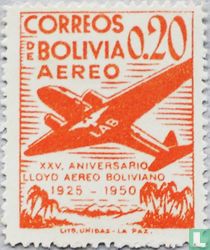 25 years of Lloyd Aereo Boliviano  for sale