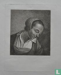 Tronie van een oude vrouw.