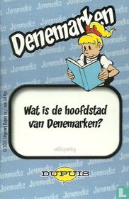 Kwartetkaart Jommeke - Denemarken 1
