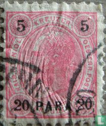 Emperor Franz Joseph with overprint 