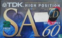 Cassette TDK SA60 (paquet de 2)
