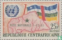 Admission to the United Nations, with overprint