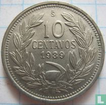 Chile 10 centavos 1939