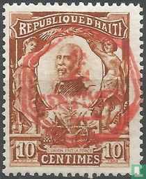 Pierre Nord Alexis with overprint