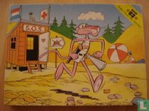 Pink Panther als strandwacht