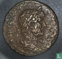 Romeinse Rijk, AE Quadrans, 117-138 AD, Hadrianus, Rome, 125-128 AD