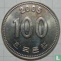 Corée du Sud 100 won 2005