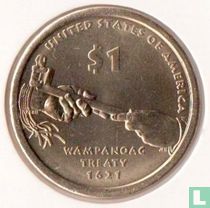 Verenigde Staten 1 dollar 2011 (P) "1621 Wampanoag Treaty"