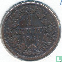 Baden 1 Kreuzer 1861