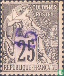 Type Dubois, surcharged