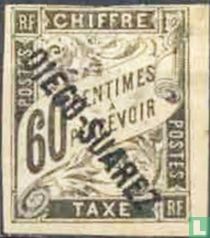 Cijfers (type Duval), met opdruk