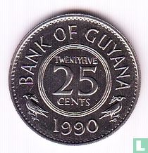 Guyana 25 cents 1990 acheter