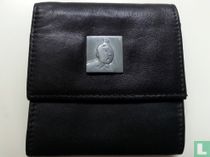Black leather wallet Tintin