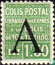 Pakketpost, met opdruk A