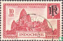 Angkor and Pétain, overprint RF