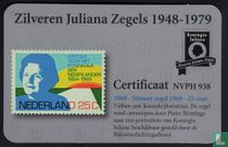 Zilveren Postzegel Juliana 1969